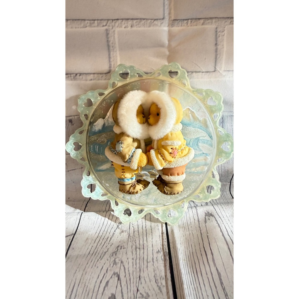 Cherished Teddies 2000 Millennium Commemorative Plate Iridescent Heart 755141